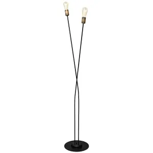 Luminosa Harvard Multi Arm Floor Lamp Black, Patina 30cm