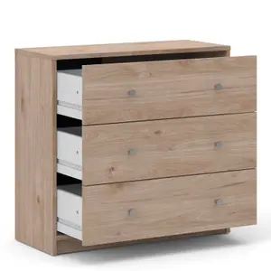 May Chest of 3 Drawers in Jackson Hickory Oak