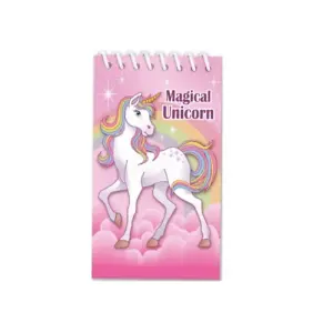 Playwrite Magical Unicorn Spiral Bound Notebook Pink/White (One Size)