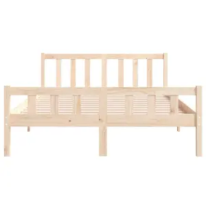 Berkfield Bed Frame Solid Wood 120x190 cm Small Double