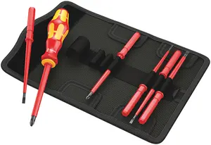 Wera 003472 Kraftform Vde Kompakt Screwdriver Set - Interchangable 7 Piece