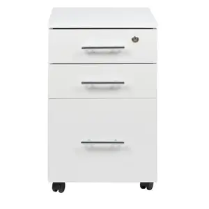 3 Drawer Filing Cabinet White