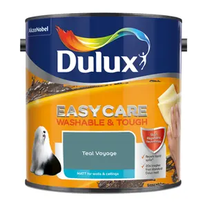 Dulux Easycare Teal Voyage Matt Wall paint, 2.5L