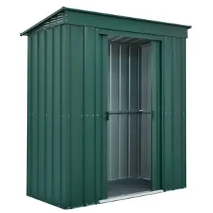 6 x 3 Pent Metal Garden Shed - Heritage Green (6ft x 3ft / 6' x 3' / 1.8m x 1.0m)