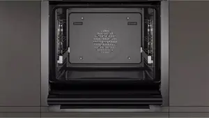 Neff N50 Slide And Hide B3ACE4HG0B Built In Electric Single Oven, Graphite Grey