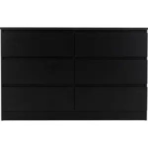 Braunstein 6 Drawer Chest Of Drawers Black