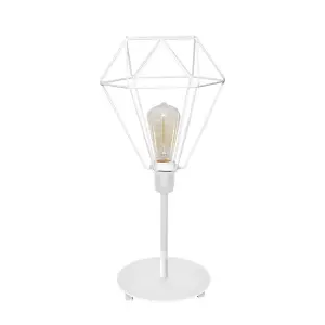 Luminosa Karo Table Lamp White 24cm