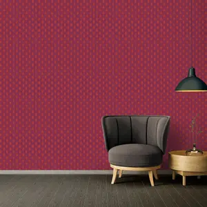 Galerie Absolutely Chic Orange Red Lilac Art Deco Style Geometric Motif Smooth Wallpaper