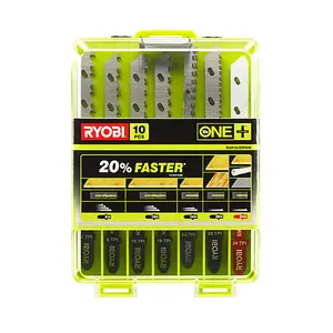 Ryobi 10 Piece Jigsaw Blade Set RAK10JSBWM