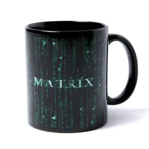 Official The Matrix Code Mug - Black 100% Ceramic, Dishwasher Safe