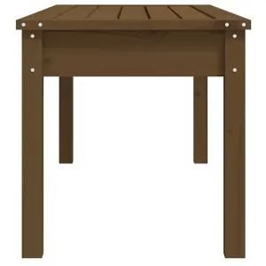 Berkfield Garden Bench Honey Brown 109x44x45 cm Solid Wood Pine