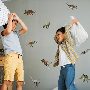 Geometric Dinosaur Wall Sticker Pack