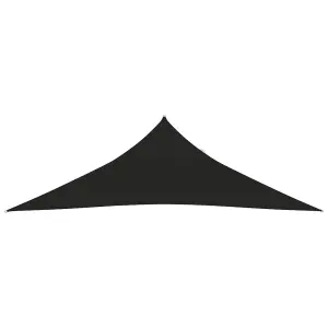 Berkfield Sunshade Sail 160 g/m2 Black 5x5x6 m HDPE