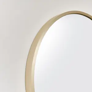 Melody Maison Round Gold Wall Mirror - 40cm x 40cm