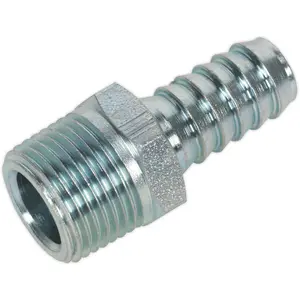 5 PACK Screwed Tailpiece Adaptor - 3/8 Inch BSPT - Male Thread - 3/8 Inch Hose