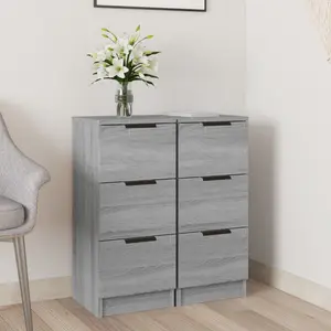 Josafat 30Cm Wide 6 Drawer (Set of 2)  Light Grey 