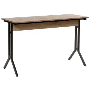 Home Office Desk Taupe Dark Wood CREEK