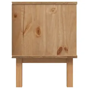 Berkfield TV Cabinet 113.5x43x57 cm Solid Wood Pine