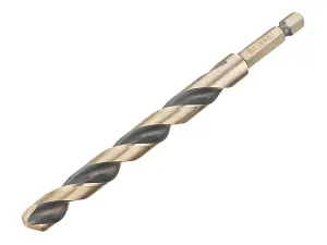 DEWALT Black and Gold Hex HSS-G Drill Bit 10.0mm