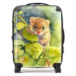 Dormouse Watercolour Suitcase - Large