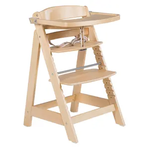 Sit Up High Chair Light Brown