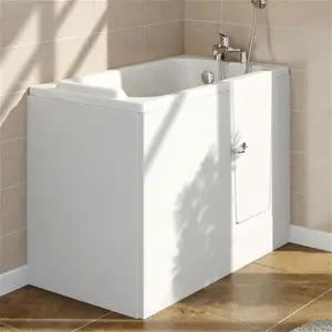 Milton Walk In 1210mm Deep Soak Bath Inc. Front + End Panels Right Hand Option