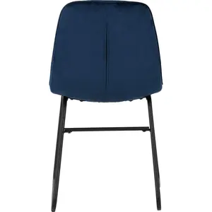 Mizer Upholstered Dining Chair (Set of 2) Blue