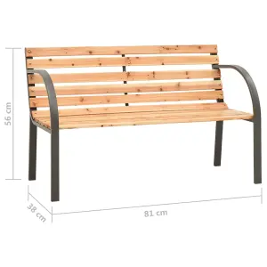 Berkfield Children Garden Bench 81 cm Chinese Fir Wood