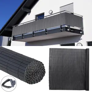 1x3M PVC Privacy Fence Sunshade Screen Panels for Balcony & Patio Elegance