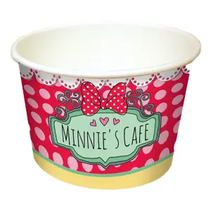 Disney Minnies Cafe Ice Cream Tub (Pack of 8) Multicoloured (One Size)