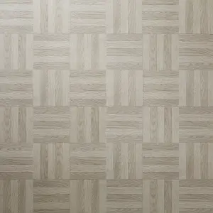 GoodHome Grey Parquet effect Vinyl tile, 1.21m²