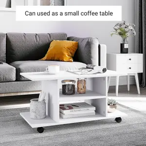 HOMCOM Modern TV Stand Entertainment Centre Storage Console Mobile Cabinet