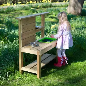 Rebo Muddy Mischief Childrens Outdoor Mud Kitchen Sand Pit - Chamomile