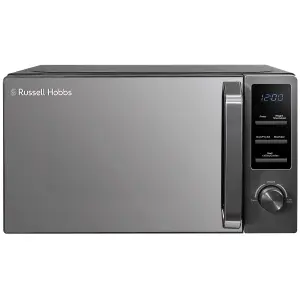 Russell Hobbs Digital Microwave Dark Steel 20L 800W 8 Auto Cook Menus with 3 Year Guarantee RHM2028DS