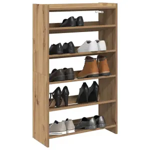 Berkfield Shoe Rack Artisan Oak 60x25x100 cm Engineered Wood