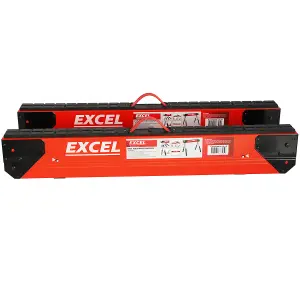 Excel Steel Sawhorse Adjustable Legs Twin Pack 1178Kg Capacity