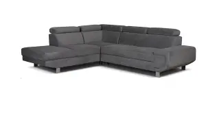 Artic Sofa-Bed with Storage Left Hand Facing Corner in Grey