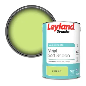 Leyland Trade Vinyl Soft Sheen Walls & Ceilings Emulsion Paint (S 0550-G40Y) - 5L