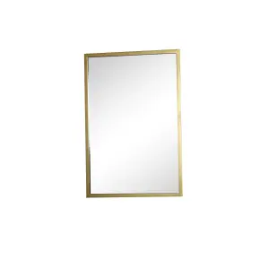 Melody Maison Rustic Antique Gold Rectangle Wall Mirror 50cm x 75cm