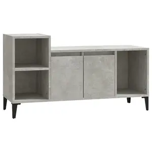 Berkfield TV Cabinet Concrete Grey 100x35x55 cm Engineered Wood