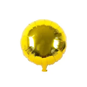 Realmax Round Foil Balloon (Pack of 10) Gold (One Size)