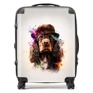 English Cocker Spaniel Splashart Suitcase - Large