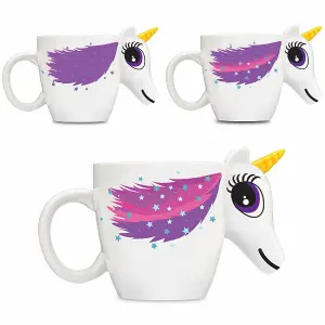 Haven Magical Colour Changing Unicorn Mug Heat Sensitive Magic Coffee Tea Cup