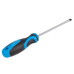 Pro User - Magnetic Chrome Vanadium Flathead Screwdriver - 10cm x 5mm - Blue