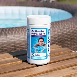 CLEARWATER Chlorine Tablets Mini Multifunction 50 x 20g Hot Tub Lay Z Lazy Spa