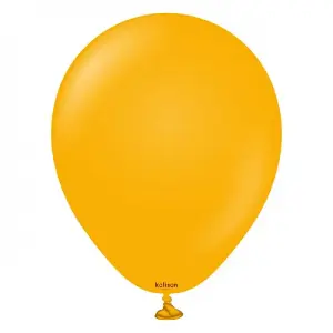 Kalisan Latex Plain Balloons (Pack of 25) Amber (One Size)