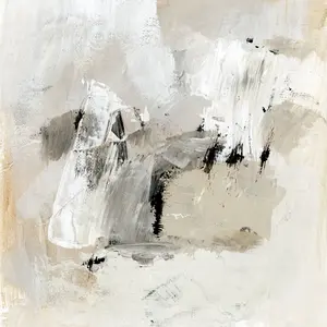 Neutral Brushstrokes II by Victoria Barnes - Wrapped Canvas Painting Print 51cm H x 51cm W x 3.8cm D