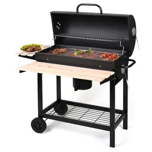 Offset Charcoal Portable Smoker & Grill