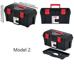 Kristenberg Craft Tool Storage Box - Lockable DIY Toolbox - Tote Tray - Model 2