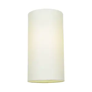 Contemporary and Stylish Soft Cream Linen Fabric Tall Cylindrical 25cm Lampshade